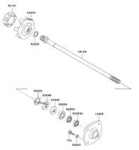 Подвесной подшипник Kawasaki 003-405-01 (в сборе)