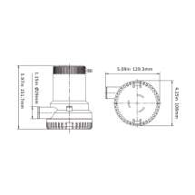 Насос осушительный 1500GPH 01 Series 12В