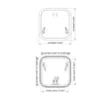 Люк палубный распашной Альбатрос 700x700