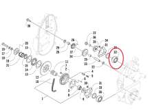 Подшипник вторичного вала КПП Arctic Cat 1702-180