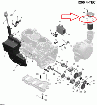 Прокладка масляного фильтра Ski-doo 600-1200 ace