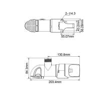 Насос осушительный низкопрофильный автоматический 800GPH 14А Series 12В, (датчик уровня)