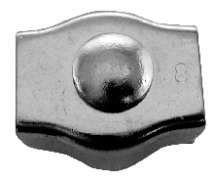 Зажим для тросов одинарный нерж.сталь 6 мм.