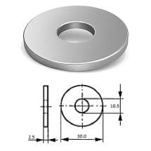 Шайба кузовная M10 нерж.A2 (100 шт)