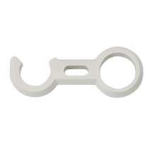 Крючок фиксатор трапа 25мм белый