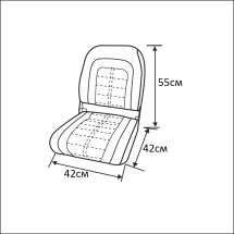 Сиденье мягкое Special High Back Seat, белое