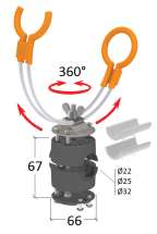 Держатель удилища на леер