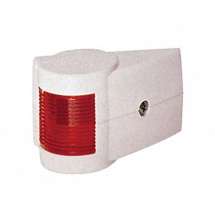 Огонь бортовой красный 55х86х46 мм белый корпус