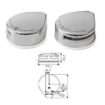 Огни бортовые светодиодные 34х77х92 мм, хромированный корпус