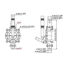 Насос осушительный ручной 720GPH