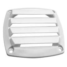 Крышка вентиляции пластмассовая квадратная 127х127мм, белая