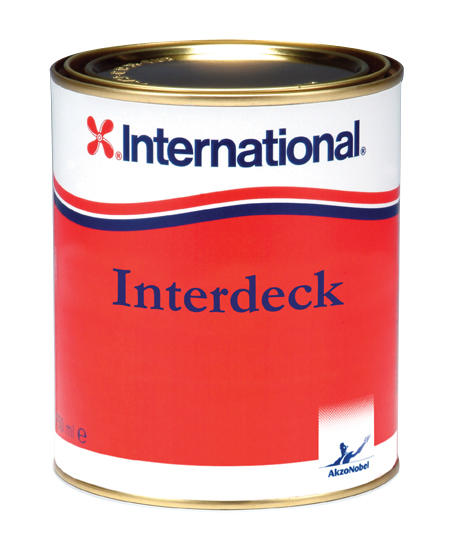 Нескользящая краска для палубы Interdeck (кремовый) 0,75 л