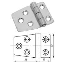 Петля неразъемная 59х40х2 мм