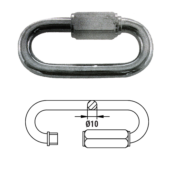 Звено соединительное быстроразъемное 10 мм
