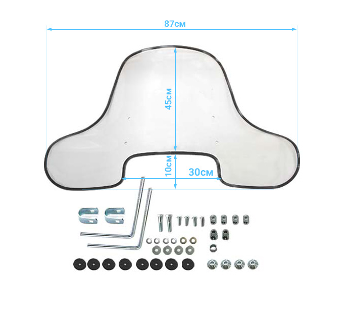 Универсальное стекло для квадроцикла AT-06469