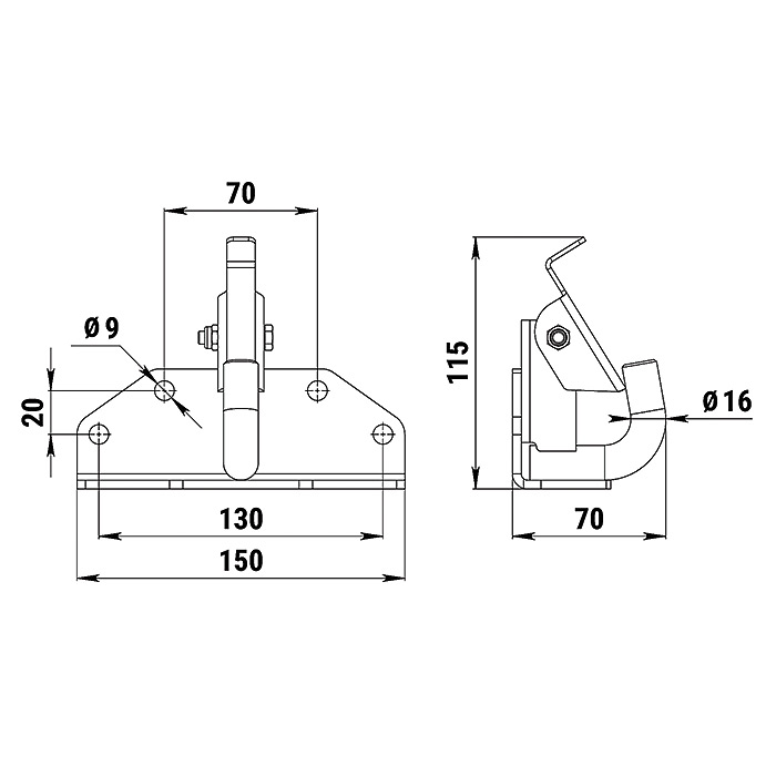 Прицепной крюк для снегохода YAMAHA