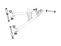 Комплект втулок для нижних  рычагов (SM-08207L, SM-08207R) Polaris SM-08227