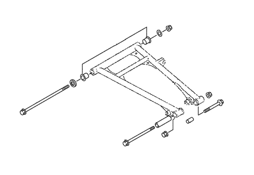 Комплект втулок для нижних рычагов (SM-08668, SM-08669) Yamaha SM-08228