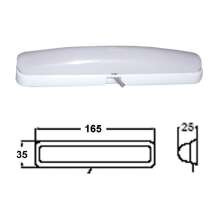 Светильник интерьерный накладной 165х35 мм, пластмасса