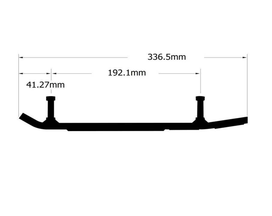 Конек лыжи Yamaha (комплект 2шт) A-04-0-4-643