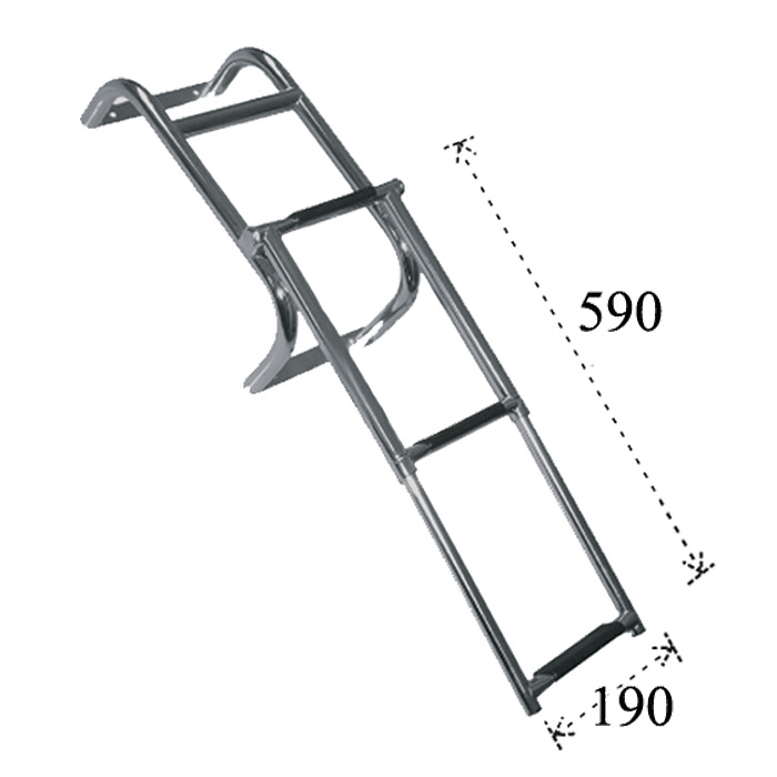 Трап складной 3 ступени, 190х 590 мм (кормовой)