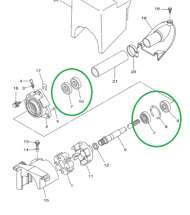 Ремкомплект подвесного подшипника Yamaha 1050 / 1100 VX 05-20 003-621