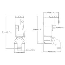 Насос для доработки и ремонта унитаза Seaflo, 12В SFMTP1-02