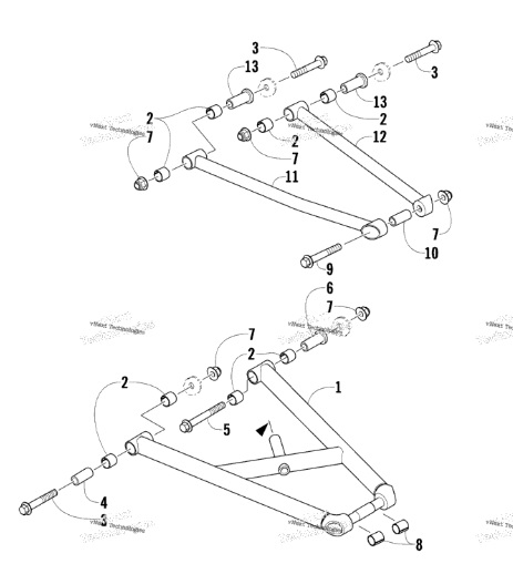 Втулка переднего нижнего рычага Arctic Cat 2603-543