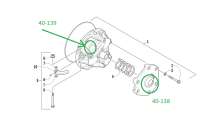 Втулки вариатора Arctic Cat 570хт\ Z1 40-139\ 40-138