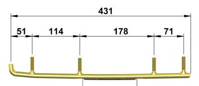 Конек лыжи Arctic Cat 570\Z1 0703-871 (комплект 2шт)
