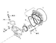 Прокладка корпуса золотникового клапана 717 передняя