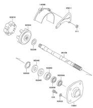 Подвесной подшипник Kawasaki 003-405-01 (в сборе)