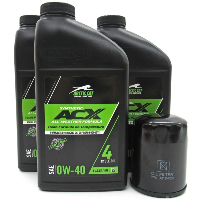 Сервисный набор масел Arctic Cat ACX 0W-40 Synthetic